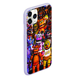 Чехол iPhone 11 Pro матовый Fnaf UCN, цвет: 3D-светло-сиреневый — фото 2