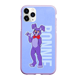 Чехол iPhone 11 Pro матовый Кролик Бонни, цвет: 3D-сиреневый