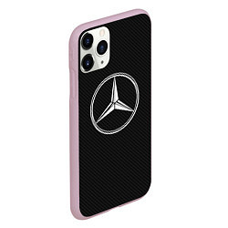 Чехол iPhone 11 Pro матовый МЕРСЕДЕС CARBON, цвет: 3D-розовый — фото 2