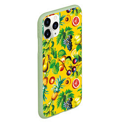 Чехол iPhone 11 Pro матовый Лето Фрукты, цвет: 3D-салатовый — фото 2