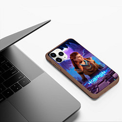 Чехол iPhone 11 Pro матовый Horizon Aloy Элой Forbidden West, цвет: 3D-коричневый — фото 2