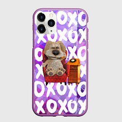 Чехол iPhone 11 Pro матовый Бен Собака, цвет: 3D-фиолетовый