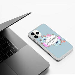 Чехол iPhone 11 Pro матовый Букет цветов!, цвет: 3D-белый — фото 2