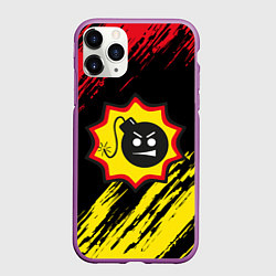Чехол iPhone 11 Pro матовый Serious Sam Big Logo, цвет: 3D-фиолетовый
