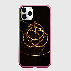 Чехол iPhone 11 Pro матовый ELDEN RING SYMBOL ВЕЛИКИЕ РУНЫ, цвет: 3D-малиновый