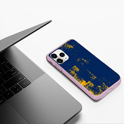 Чехол iPhone 11 Pro матовый ПЯТНИСТАЯ ТЕКСТУРА ГРАНЖ, цвет: 3D-розовый — фото 2