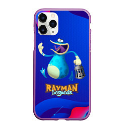 Чехол iPhone 11 Pro матовый Синий globox Rayman, цвет: 3D-фиолетовый