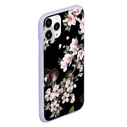 Чехол iPhone 11 Pro матовый Краски весны, цвет: 3D-светло-сиреневый — фото 2