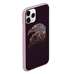 Чехол iPhone 11 Pro матовый Статный орёл, цвет: 3D-розовый — фото 2