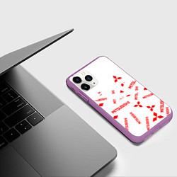 Чехол iPhone 11 Pro матовый Mitsubishi ASX, цвет: 3D-фиолетовый — фото 2
