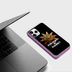 Чехол iPhone 11 Pro матовый Five Nights at Freddys: Security Breach Воспитател, цвет: 3D-фиолетовый — фото 2