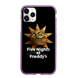 Чехол iPhone 11 Pro матовый Five Nights at Freddys: Security Breach Воспитател, цвет: 3D-фиолетовый