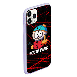 Чехол iPhone 11 Pro матовый Мультфильм Южный парк Эрик South Park, цвет: 3D-светло-сиреневый — фото 2