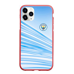 Чехол iPhone 11 Pro матовый MANCHESTER CITY Манчестер Сити, цвет: 3D-красный