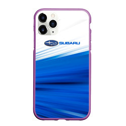 Чехол iPhone 11 Pro матовый Subaru субару sport, цвет: 3D-фиолетовый