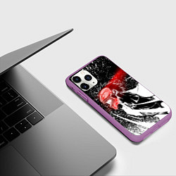 Чехол iPhone 11 Pro матовый BLEACH - ИЧИГО БЛИЧ, цвет: 3D-фиолетовый — фото 2