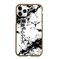 Чехол iPhone 11 Pro матовый Токийские мстители Tokyo Revengers logo краска, цвет: 3D-коричневый