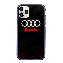 Чехол iPhone 11 Pro матовый Audi спорт, цвет: 3D-серый