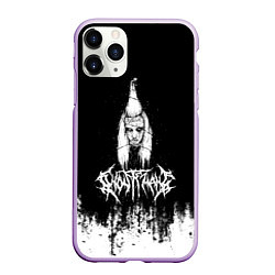 Чехол iPhone 11 Pro матовый GHOSTEMANE Hip-Hop Grunge Гостмейн Лого, цвет: 3D-сиреневый