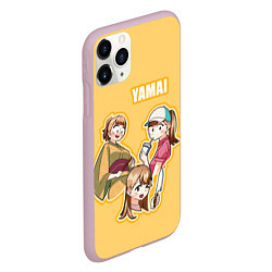 Чехол iPhone 11 Pro матовый Рэн Ямай, цвет: 3D-розовый — фото 2