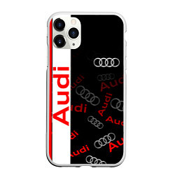 Чехол iPhone 11 Pro матовый Ауди audi sport, цвет: 3D-белый