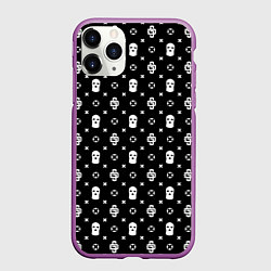Чехол iPhone 11 Pro матовый Black Dope Camo Dope Street Market, цвет: 3D-фиолетовый