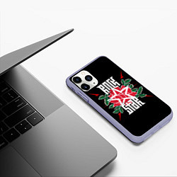 Чехол iPhone 11 Pro матовый Рок Звезда ROCK STAR, цвет: 3D-светло-сиреневый — фото 2