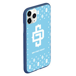 Чехол iPhone 11 Pro матовый Узор Sky Blue Dope Street Market, цвет: 3D-тёмно-синий — фото 2