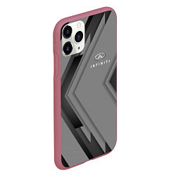 Чехол iPhone 11 Pro матовый Infinity Autosport, цвет: 3D-малиновый — фото 2