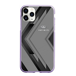 Чехол iPhone 11 Pro матовый Infinity Autosport, цвет: 3D-светло-сиреневый
