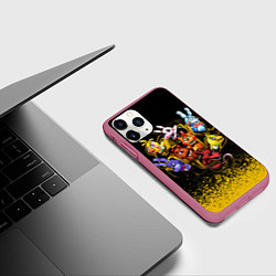 Чехол iPhone 11 Pro матовый Фредди и Компания, цвет: 3D-малиновый — фото 2