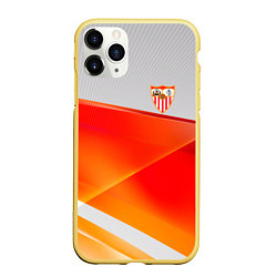 Чехол iPhone 11 Pro матовый Sevilla спорт, цвет: 3D-желтый