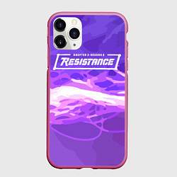 Чехол iPhone 11 Pro матовый ФОРТНАЙТ ГЛАВА 3 СЕЗОН 2, цвет: 3D-малиновый