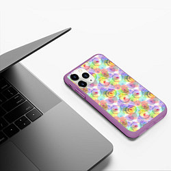 Чехол iPhone 11 Pro матовый Просветление Сознания, цвет: 3D-фиолетовый — фото 2