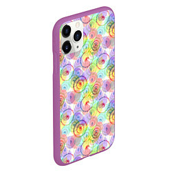 Чехол iPhone 11 Pro матовый Просветление Сознания, цвет: 3D-фиолетовый — фото 2