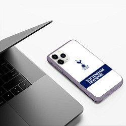 Чехол iPhone 11 Pro матовый Tottenham Тоттенхэм, цвет: 3D-серый — фото 2