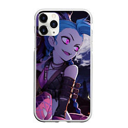 Чехол iPhone 11 Pro матовый Jinx-Jinx, цвет: 3D-белый