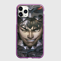 Чехол iPhone 11 Pro матовый Гатс арт, цвет: 3D-фиолетовый