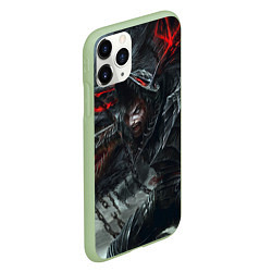 Чехол iPhone 11 Pro матовый Гатс в гневе, цвет: 3D-салатовый — фото 2