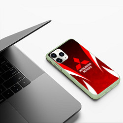 Чехол iPhone 11 Pro матовый MITSHUBISHI RED CAMO, цвет: 3D-салатовый — фото 2