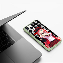Чехол iPhone 11 Pro матовый Zero Two Любимый во франксе зеро ту, цвет: 3D-салатовый — фото 2