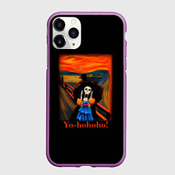 Чехол iPhone 11 Pro матовый Эдвард Мунк Крик Брука, цвет: 3D-фиолетовый