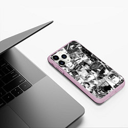 Чехол iPhone 11 Pro матовый Berserk pattern, цвет: 3D-розовый — фото 2