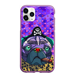 Чехол iPhone 11 Pro матовый Pirate Dog