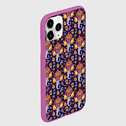 Чехол iPhone 11 Pro матовый Слон Ганеша Ganesha, цвет: 3D-фиолетовый — фото 2