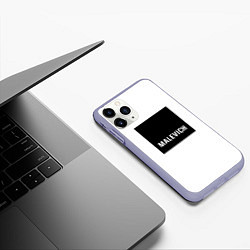 Чехол iPhone 11 Pro матовый MALEVICH, цвет: 3D-светло-сиреневый — фото 2