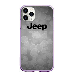 Чехол iPhone 11 Pro матовый JEEP abstraction, цвет: 3D-сиреневый