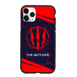 Чехол iPhone 11 Pro матовый THE WITCHER 3 - Абстракция, цвет: 3D-черный