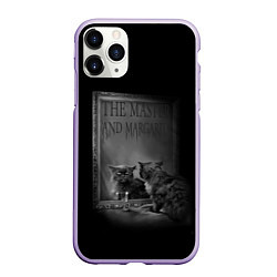 Чехол iPhone 11 Pro матовый The Master and Margarita, цвет: 3D-светло-сиреневый