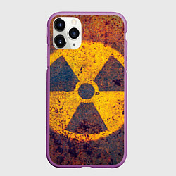 Чехол iPhone 11 Pro матовый Радиактивно!, цвет: 3D-фиолетовый
